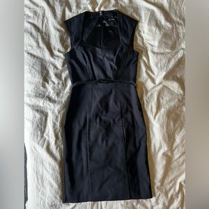 White House Black Market size 4 black fitted dress